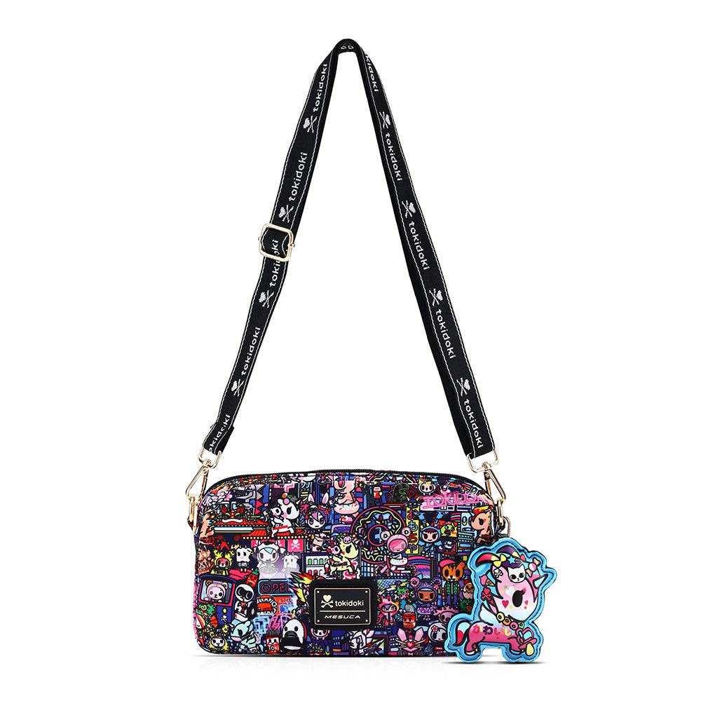 Tokidoki Crossbody Purse With Keychain Adjustable Strap Series-flower