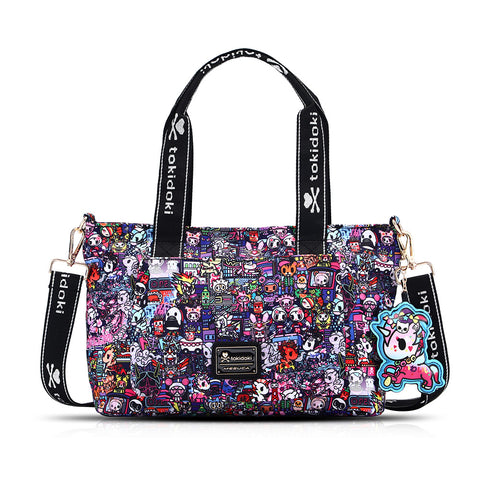 Tokidoki Large Tote Bag with Keychain Series-Midnight Metropolis