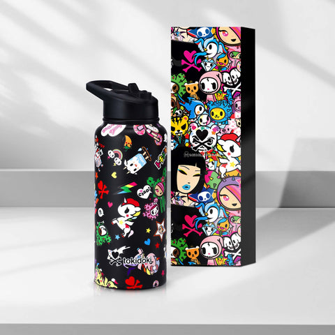 Tokidoki Water Bottle 32oz with Leak Proof Flip-F