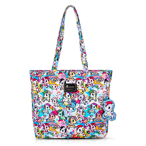 Tokidoki Canvas Bag with Unicorno Keychain  Series-Rainbow Unicorno
