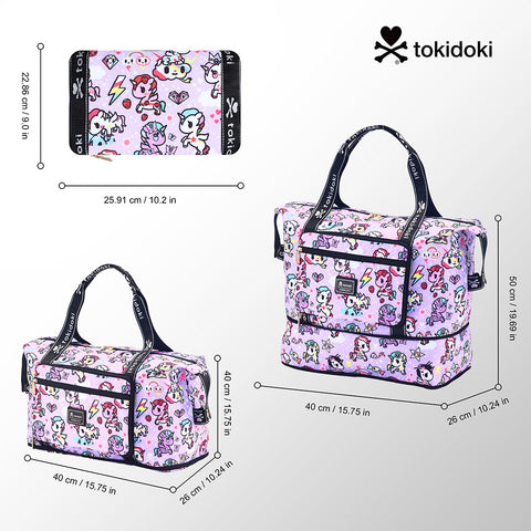 Tokidoki Travel Duffel Bag Can Extensible Series-Unicorno Dream