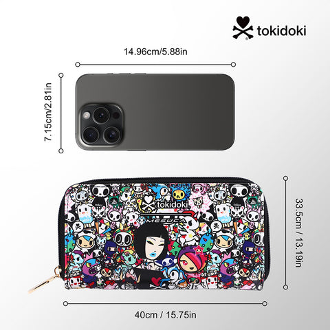 Tokidoki PU Wallet Card Holder with Wristlet Series-Tokidoki Signature