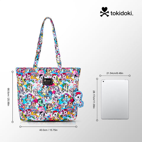 Tokidoki Canvas Bag with Unicorno Keychain  Series-Rainbow Unicorno