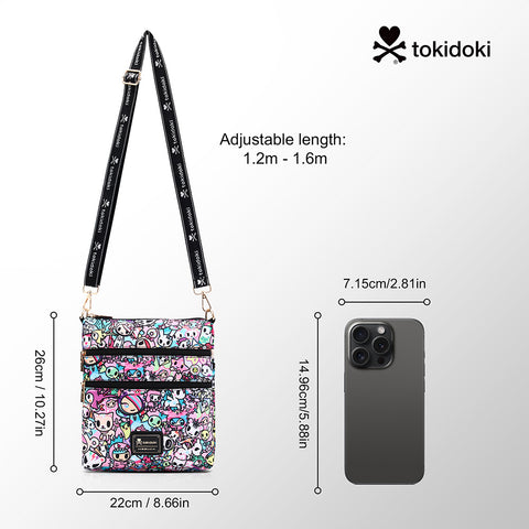 Tokidoki Crossbody Bag With Unicorno Keychain Series-Kawaii Pastel