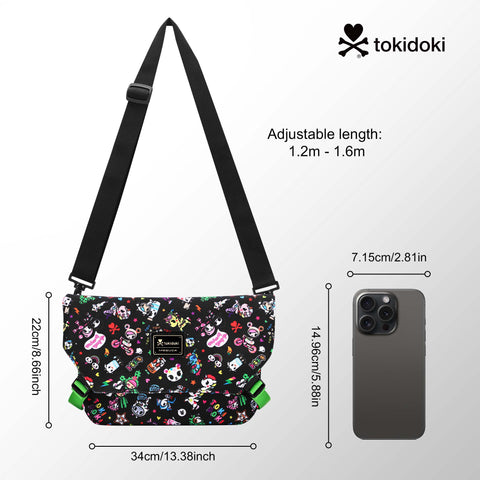Tokidoki Messenger Bag with Adjustable Strap