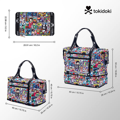 Tokidoki Travel Duffel Bag Can Extensible Series-Super Adios