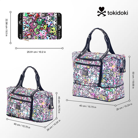 Tokidoki Travel Duffel Bag Can Extensible Series-Kawaii Pastel