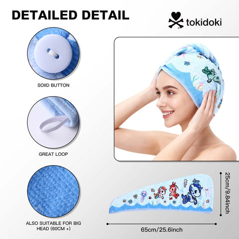 Tokidoki Microfiber Hair Towel-B