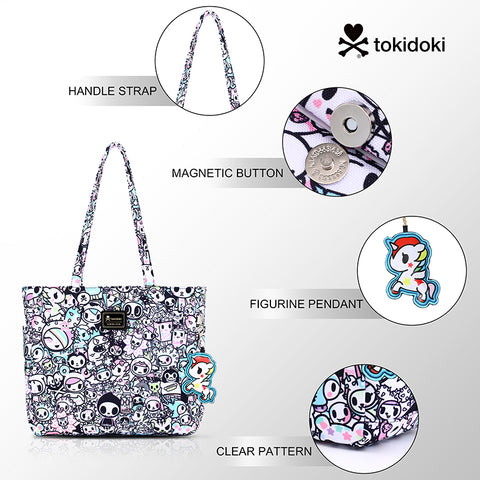 Tokidoki Canvas Bag with Unicorno Keychain  Series-Pastel Pop