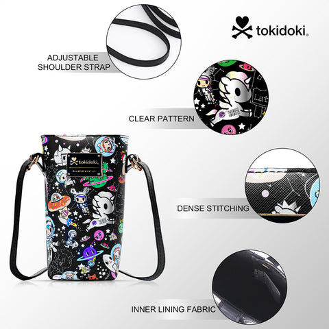 Tokidoki Leather Phone Bag with Adjustble Strap