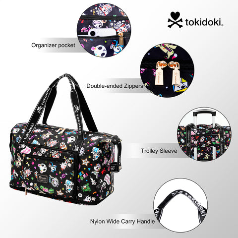 Tokidoki Travel Duffel Bag Can Extensible Series-Denim Daze