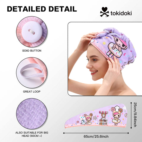 Tokidoki Microfiber Hair Towel-A