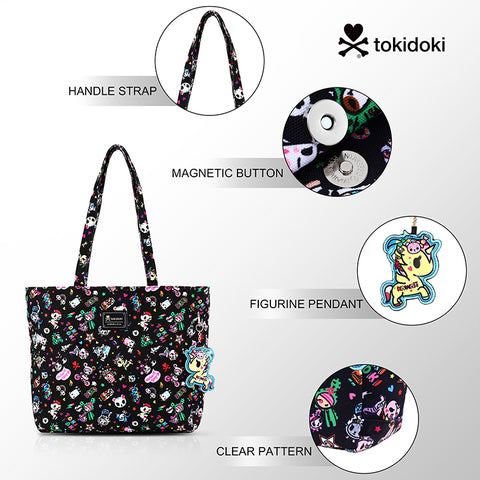 Tokidoki Canvas Bag with Unicorno Keychain  Series-Denim Daze
