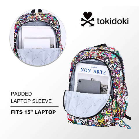Tokidoki Backpack with Unicorno Keychain Series-Tokidoki Signature