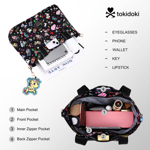 Tokidoki Large Tote Bag with Keychain Series-Denim Daze