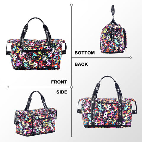 Tokidoki Travel Duffel Bag Can Extensible Series-Colorful Unicorno