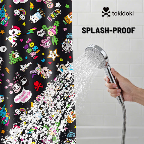 Tokidoki Waterproof Shower Curtain-A