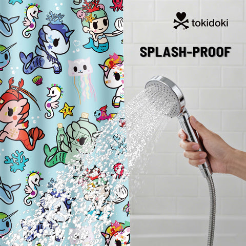 Tokidoki Waterproof Shower Curtain-B