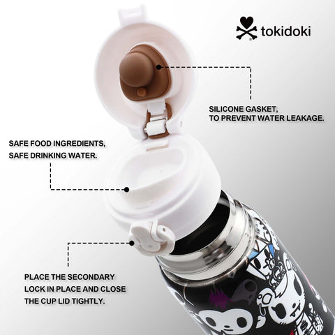 Tokidoki 17oz Insulated Water Bottle Stainless Steel -F