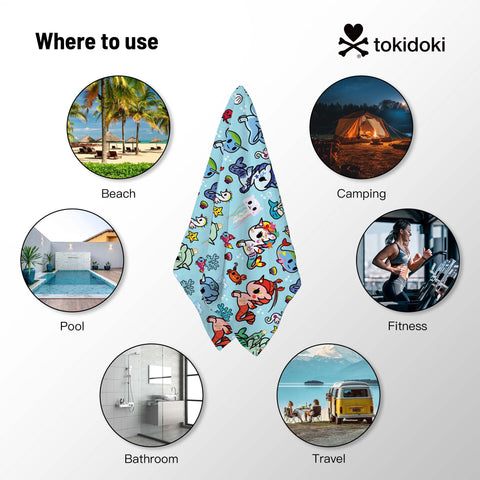 Tokidoki Unicorno Beach Towel-A
