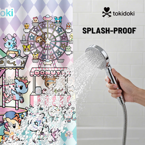 Tokidoki Waterproof Shower Curtain-C