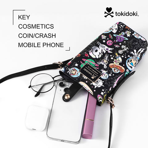 Tokidoki Leather Phone Bag with Adjustble Strap