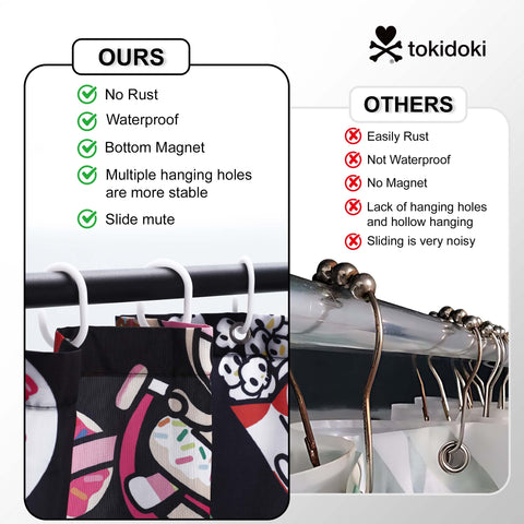 Tokidoki Waterproof Shower Curtain-A