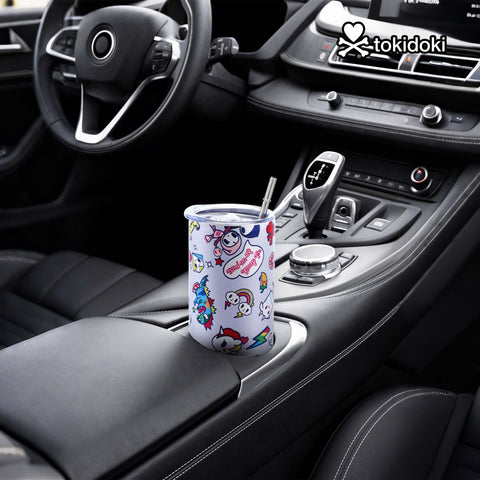 Tokidoki Vacuum Insulated Bottle 20oz with Straw Reusable -A