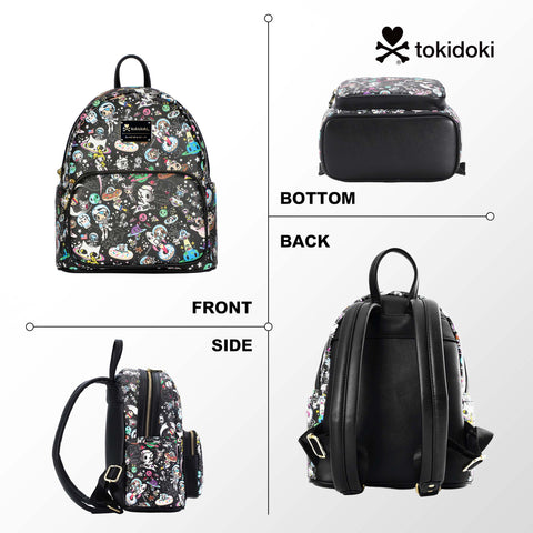 Tokidoki PU Leather Backpack Black