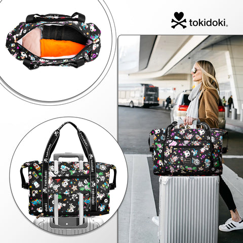 Tokidoki Travel Duffel Bag Can Extensible Series-Denim Daze