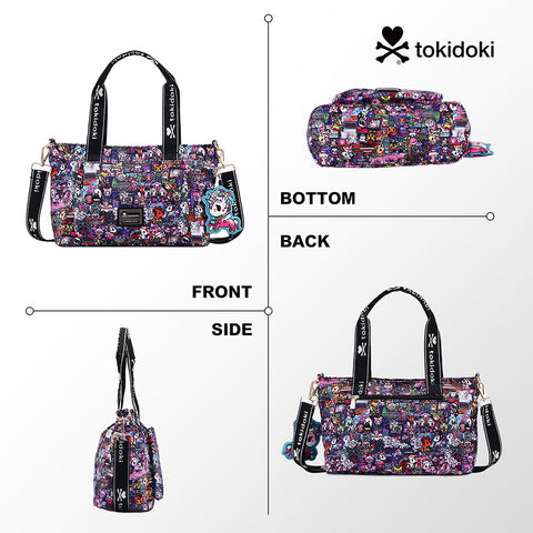 Tokidoki Large Tote Bag with Keychain Series-Midnight Metropolis