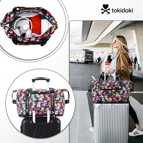 Tokidoki Travel Duffel Bag Can Extensible Series-Colorful Unicorno