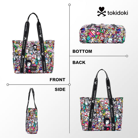 Tokidoki Foldable Tote Bag With Keychain Series-Tokidoki Signature