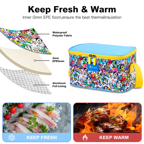 Unicorno Lunch Bag Large Capacity Series-Rainbow Unicorno