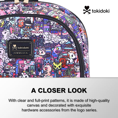 Tokidoki Backpack with Unicorno Keychain Series-Midnight Metropolis