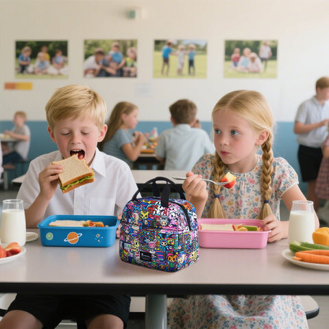 Tokidoki Backpack Set with Lunch Bag Pencil Case Series-Midnight Metropolis