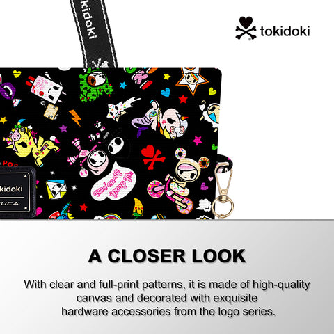 Tokidoki Large Canvas Bag with Unicorno Keychain  Series-Denim Daze