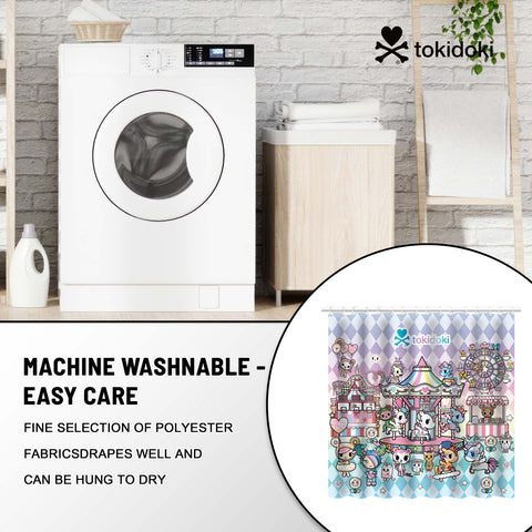 Tokidoki Waterproof Shower Curtain-C