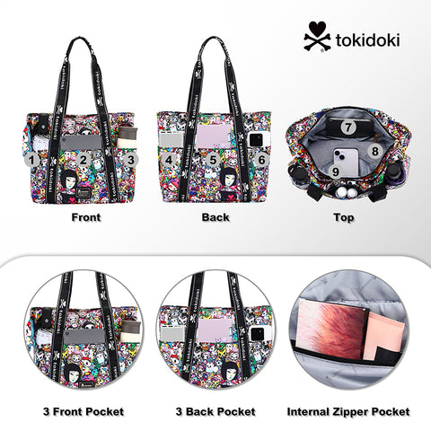 Tokidoki Foldable Tote Bag With Keychain Series-Tokidoki Signature