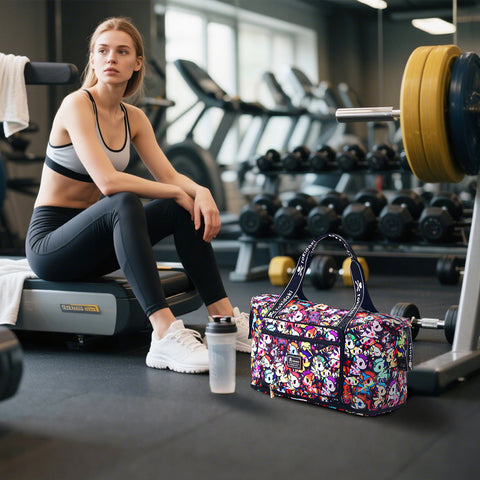 Tokidoki Travel Duffel Bag Can Extensible Series-Colorful Unicorno