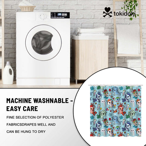 Tokidoki Waterproof Shower Curtain-B