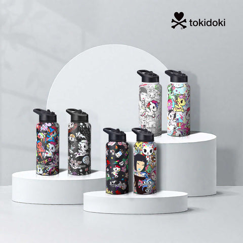 Tokidoki Water Bottle 32oz with Leak Proof Flip-D