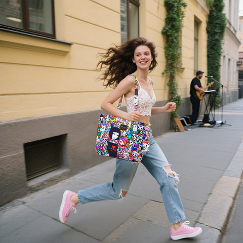 Tokidoki Canvas Bag with Unicorno Keychain  Series-Tokidoki Signature