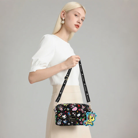 Tokidoki Crossbody Purse With Keychain Adjustable Strap Series-Denim Daze