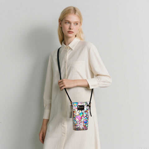Tokidoki Leather Phone Bag with Adjustble Strap