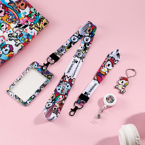 Tokidoki Lanyards for Id Badges with Retractable Reel Clip-J