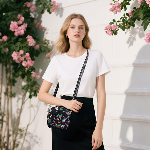 Tokidoki Small Phone Crossbody Bag with Unicorno Keychain Series-Denim Daze