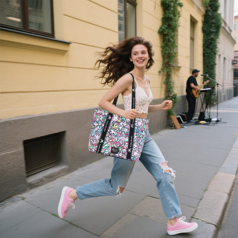 Tokidoki Foldable Tote Bag With Keychain Series-Kawaii Pastel
